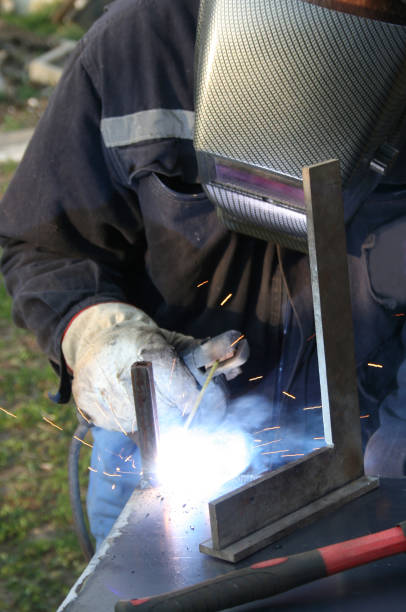 istock Welder welding a metal part 1150563250