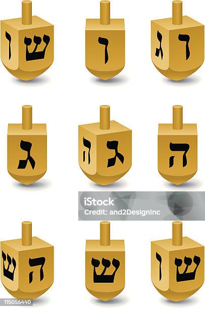 Ilustración de Peonza Judía Animación Pasos y más Vectores Libres de Derechos de Peonza judía - Peonza judía, Jánuca, Gráfico por ordenador