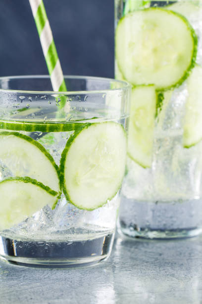 istock Infused water with cucumber and ice 1150565402