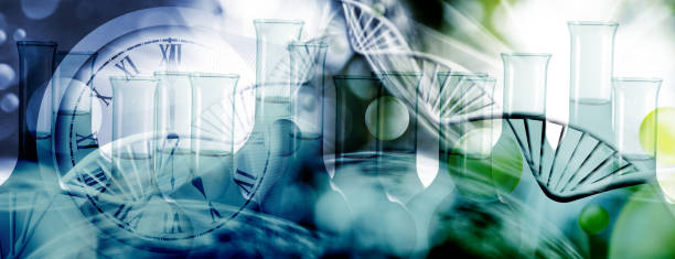 istock image of dna chain on biotechnological background, 3 d illustration 1150567033