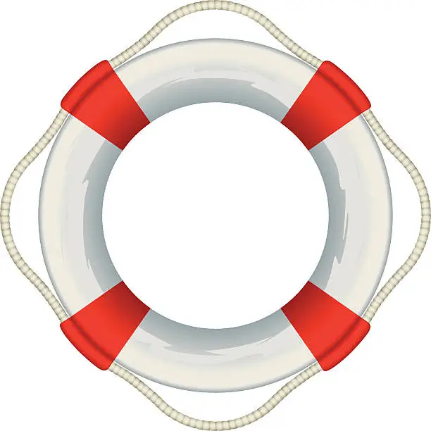 Vector illustration of Life preserver