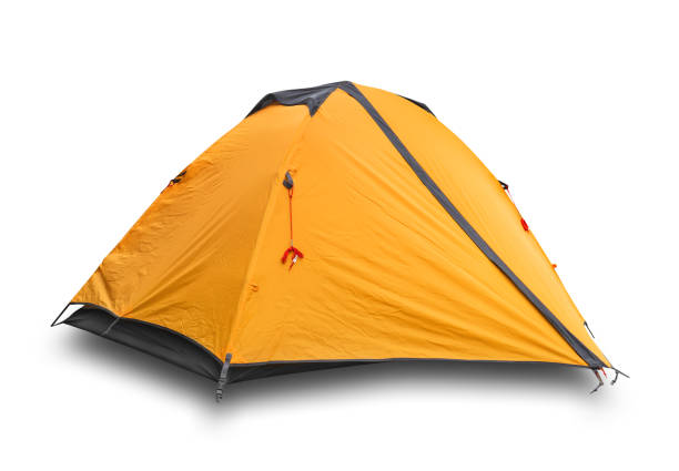 istock Orange closed tourist a tent 1150567372