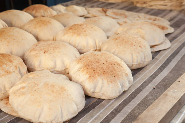 istock Homemade Kuboos, Egyptian pitta 1150570148