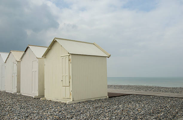 istock Beach huts Cayeux on the sea 115057143