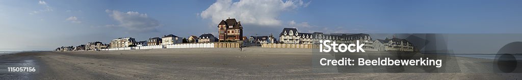 Panorama plaży Le Crotoy - Zbiór zdjęć royalty-free (Pejzaże)