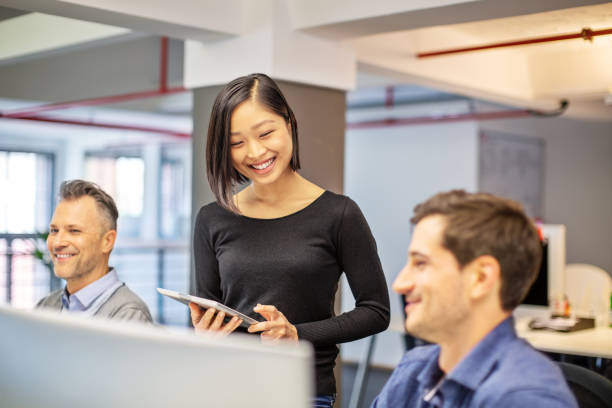 istock Business people coworking in modern office 1150572029