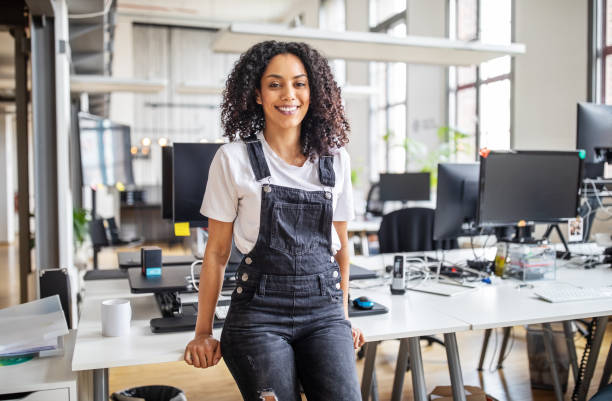 Confident female professional in office