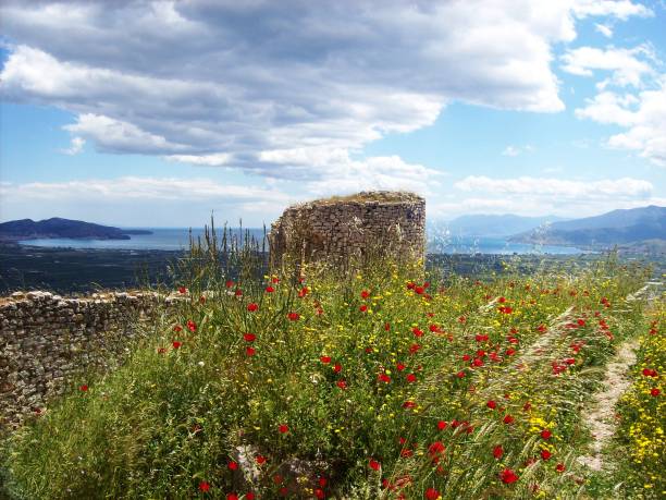 istock Old ruined castle located at Greece. 1150573177