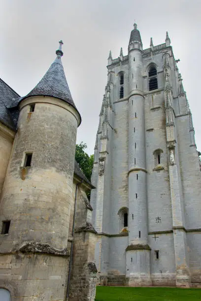 Tower St. Nicholas, abbey of Le Bec Hellouin, Normandy, France