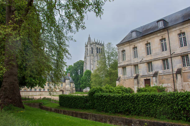 istock Abbey of Le Bec Hellouin with the tower St Nicholas 1150573926