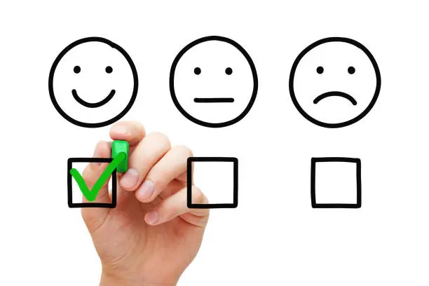 Photo of Happy Customer Feedback Survey Concept