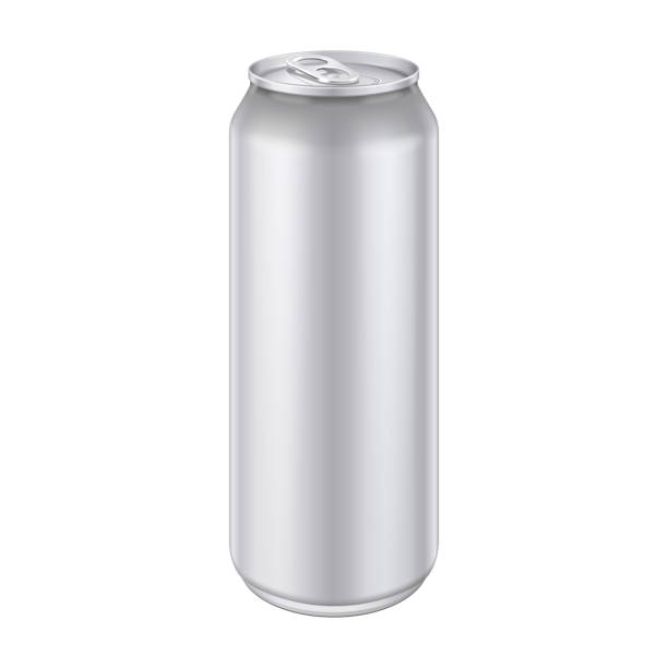 istock Metal Aluminum Beverage Drink Can 500ml, 0,5L. Mockup Template Ready For Your Design. Isolated On White Background. Product Packing. Vector EPS10 1150574832
