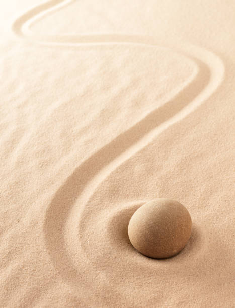 istock Minimalism zen sand and stone meditation garden 1150577557