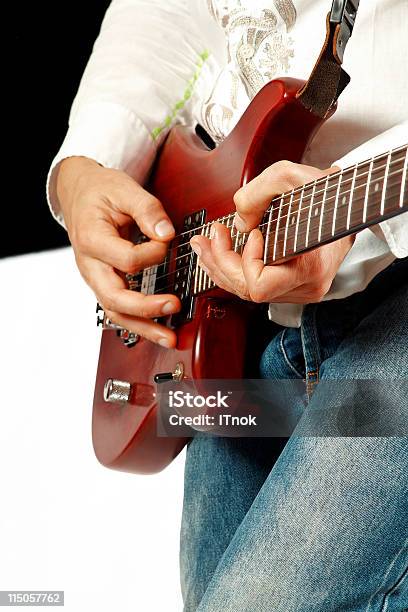 Guitar Solo Stock Photo - Download Image Now - Adult, Adults Only, Black Color