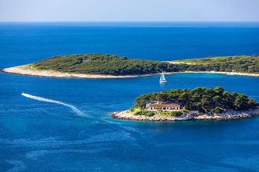 Galesnik island is the first in a row of all Pakleni islands. From this little island there is the most beautiful view at the town of Hvar.