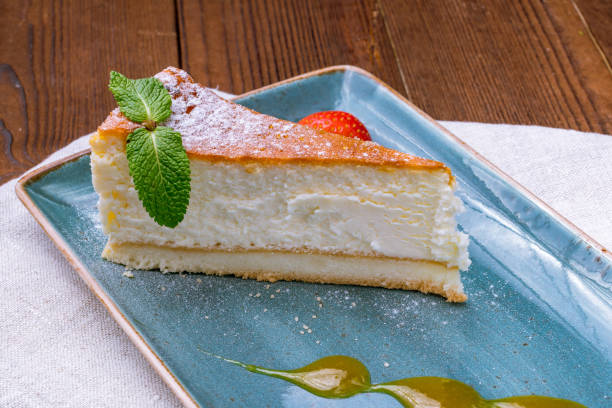 istock Classic cheesecake with strawberry 1150585910