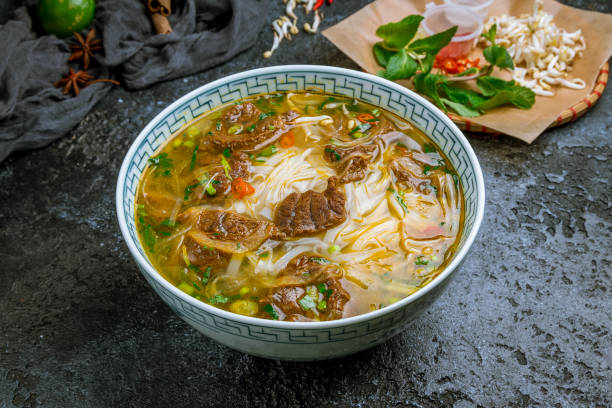 istock Vietnamese soup Pho with stewed beef 1150586887