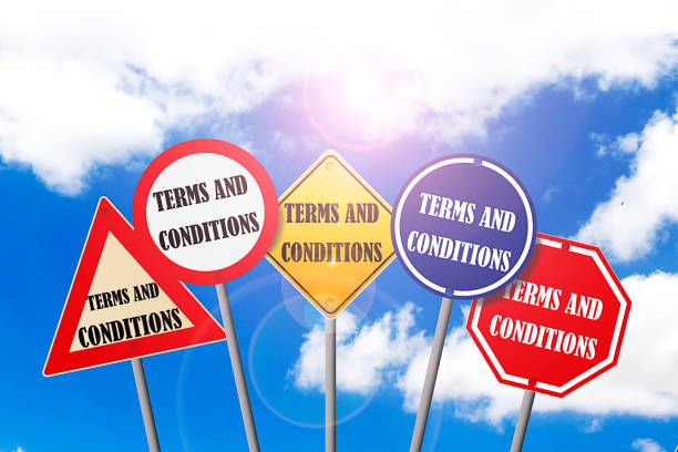 istock terms and conditions, on street sign 1150589095