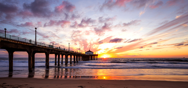 Manhattan Beach Pier in California - Los Angeles