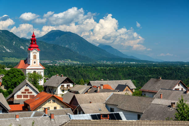 istock Church and Julian Alps 1150598186