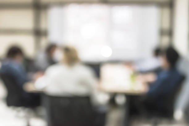 istock Blur office meeting background business people working group in discussion boardroom 1150607461