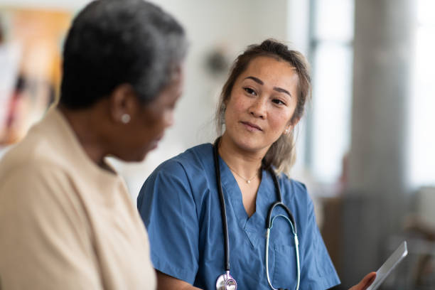 istock Doctor and patient having a conversation 1150608014