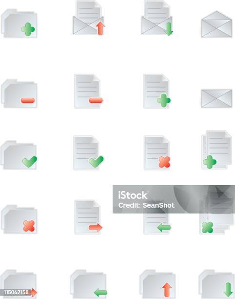 Icône De Dossier De Fichiers Vecteurs libres de droits et plus d'images vectorielles de Affaires - Affaires, Affaires d'entreprise, Annulation