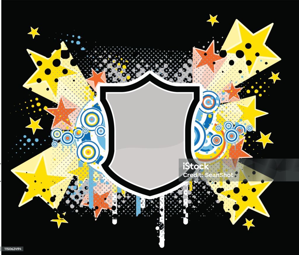 Exploding Shield Exploding Shield Stock Illustration - Download Image Now - Abstract ...