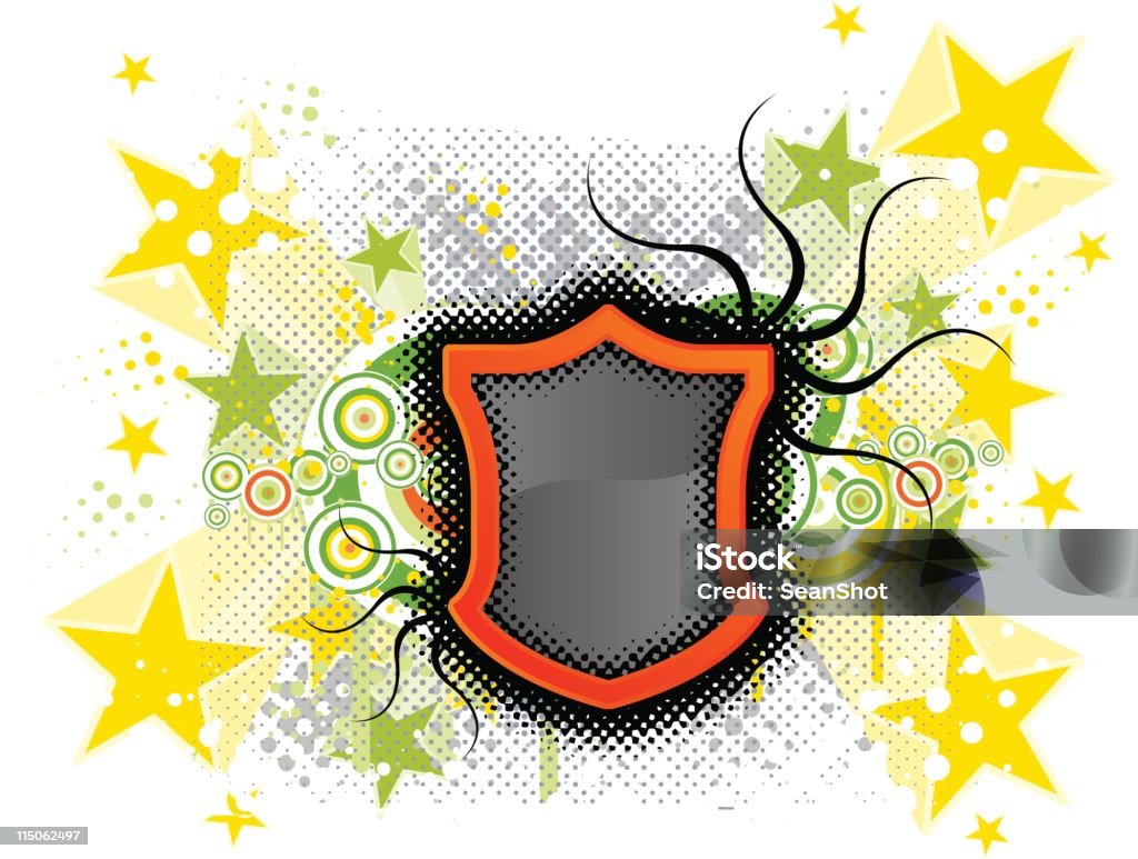 Exploding Shield Exploding Shield Stock Illustration - Download Image Now - Abstract ...