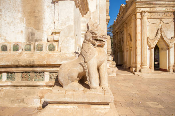 istock Myanmar religious statue at Ananda temple in Old Bagan, Myanmar 1150640563