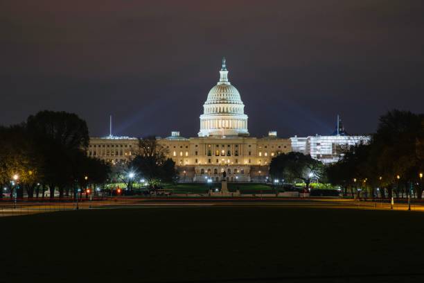 istock The Capitol Building at night 1150640781