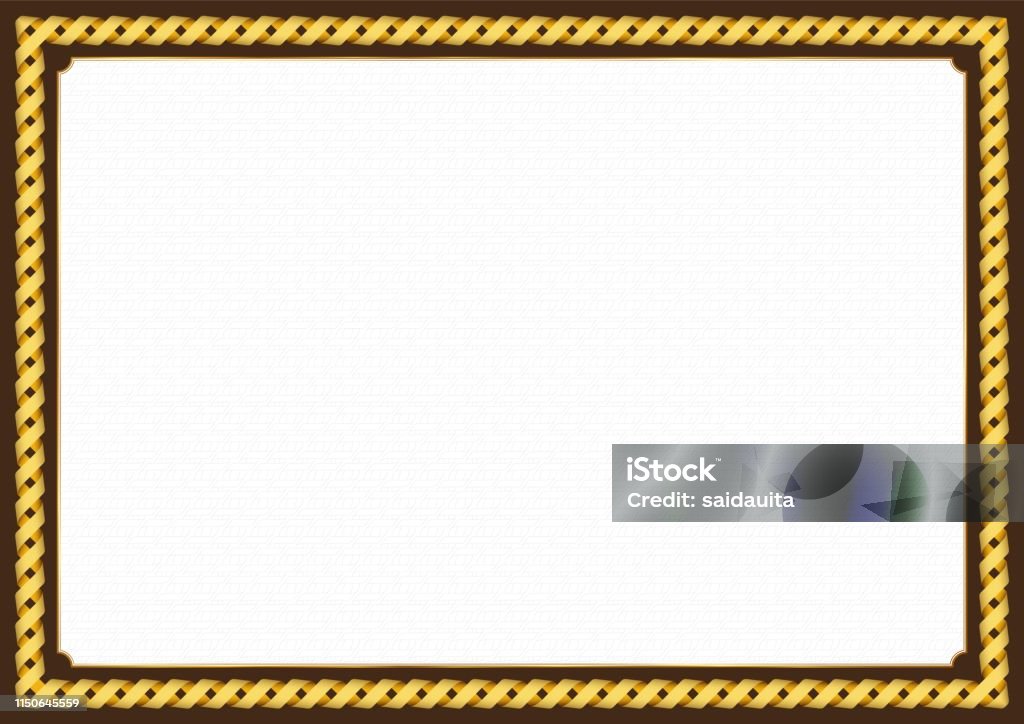 Yellow Ribbon Frameborder Yellow Frame With Ribbon Stock Illustration - Download Image Now ...