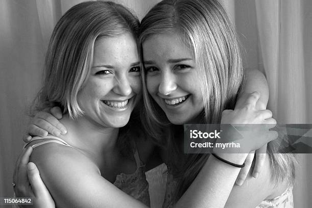 Twins And Friends Stock Photo - Download Image Now - Adult, Beautiful People, Beauty