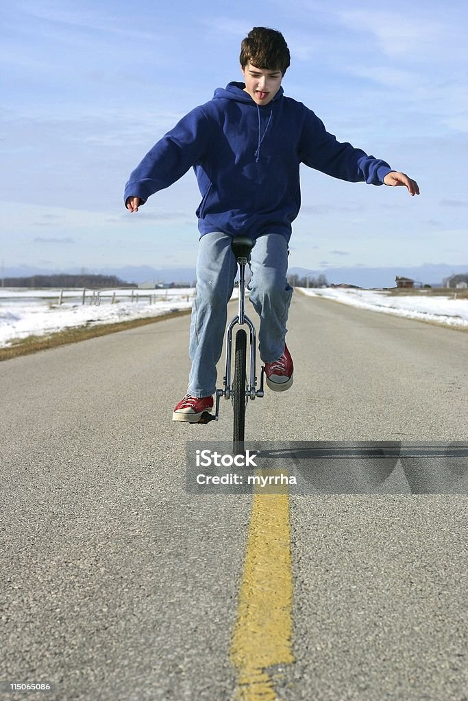 Monocycle équilibre - Photo de Monocycle libre de droits
