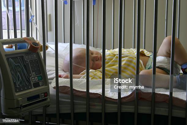 Cancer Kids Baby Receiving Chemotherapy Stock Photo - Download Image Now - Baby - Human Age, Cancer - Illness, Child