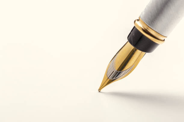 istock Fountain pen isolated on white background 1150661495