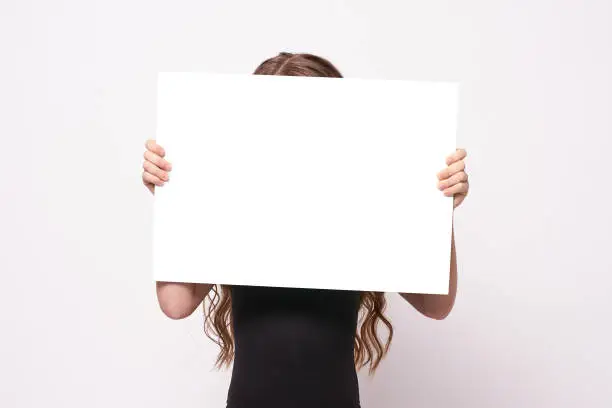 White list. Light background. Closed face.