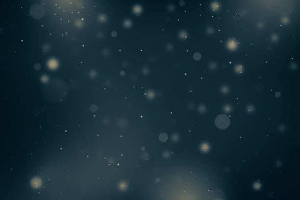 黒の背景に抽象的なきらめきボケ - christmas backgrounds glitter star shape点のイラスト素材／クリップアート素材／マンガ素材／アイコン素材