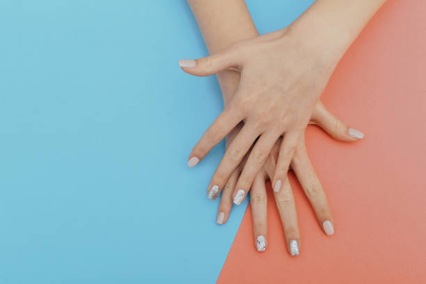 istock Natural nails, gel polish. Perfect clean manicure 1150668319