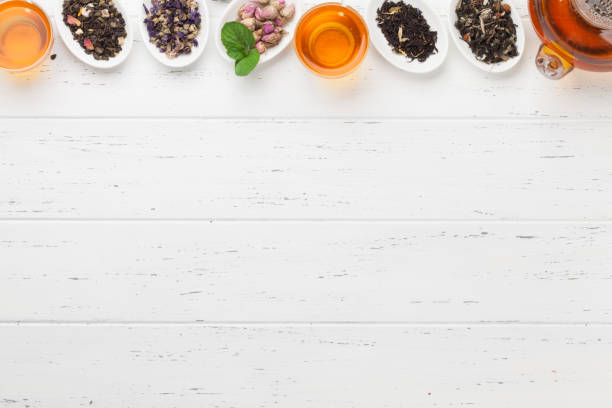 istock Set of herbal and fruit dry teas 1150669783