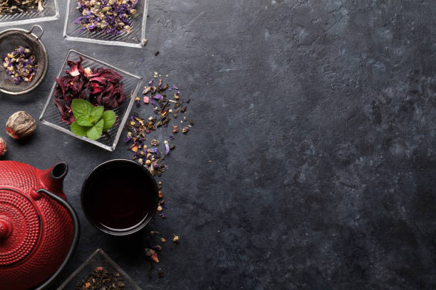 istock Set of herbal and fruit dry teas 1150671569