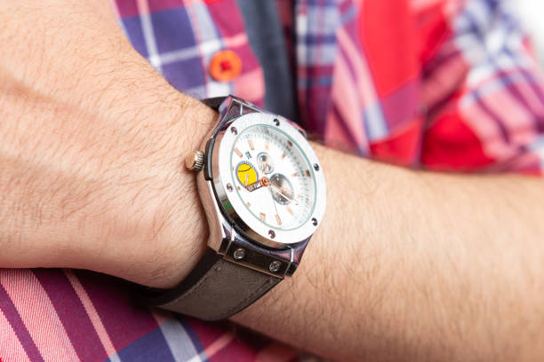 istock Closeup of wrist watch 1150671627