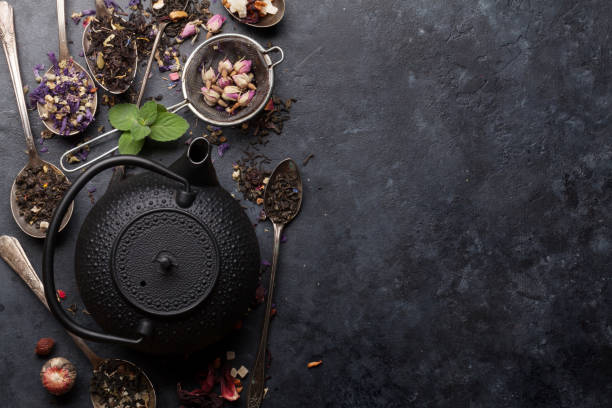 istock Mix of herbal and fruit dry teas 1150673883