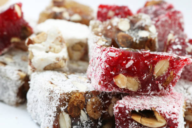 istock Coconut Almond Pomegranate Turkish Delight mix 1150680307