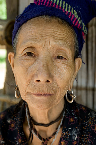 istock Old Hmong woman in Laos 115068308