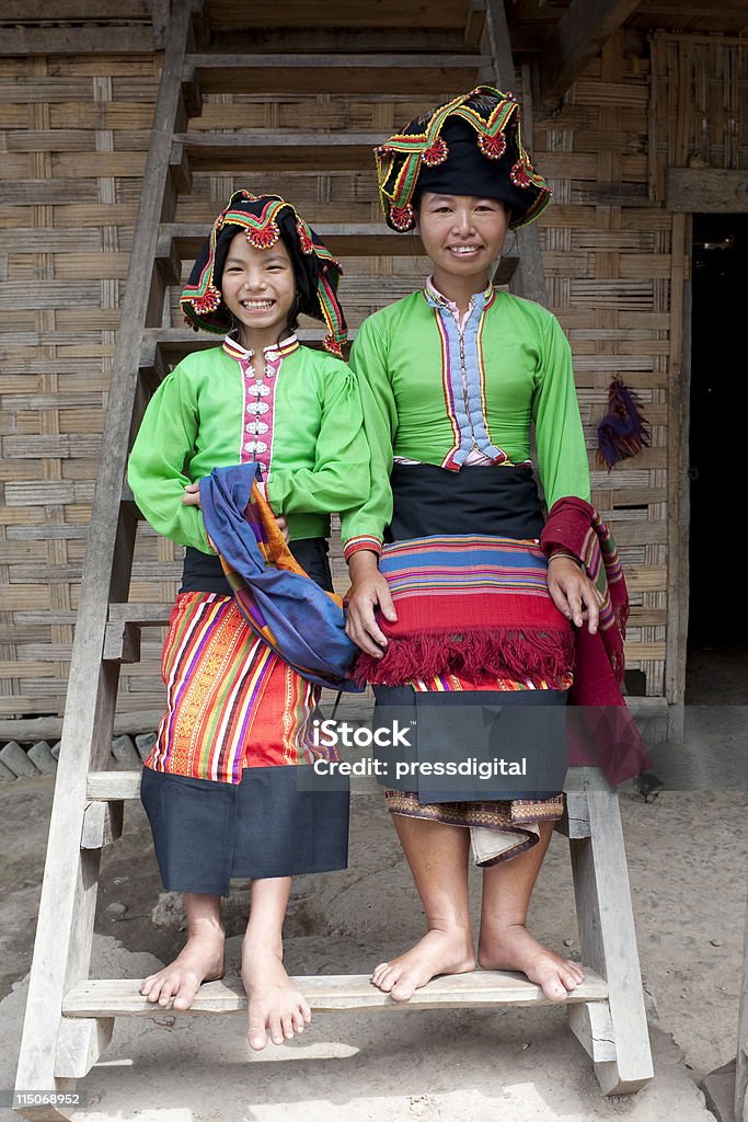 Asiatische Frau Thai-Damm, Laos - Lizenzfrei Alleinerzieherin Stock-Foto