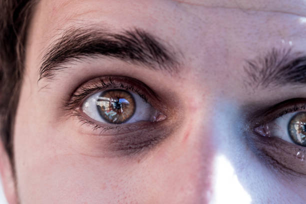 Eyes close up.