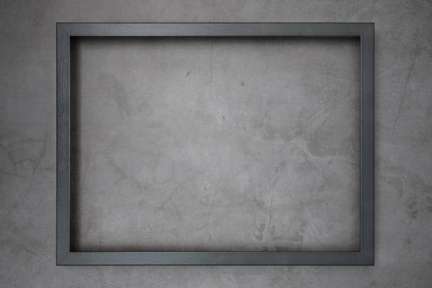 Rectangular picture frame. Old wooden frame, vintage style, with empty space and isolated white background
