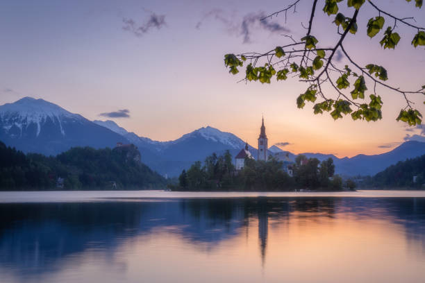 istock Sunrise at Lake Bled, Slovenia 1150695769