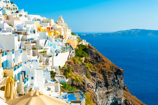 istock Panoramic view of Santorini island, Greece. 1150696666